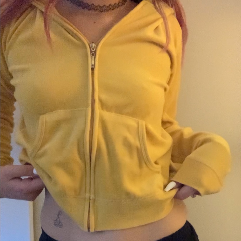 Velour yellow jacket